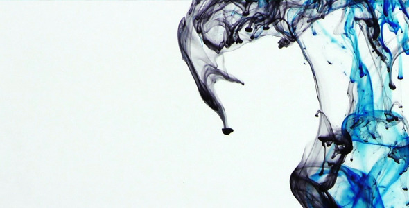 Colorful Paint Ink Drops Splash in Underwater 13