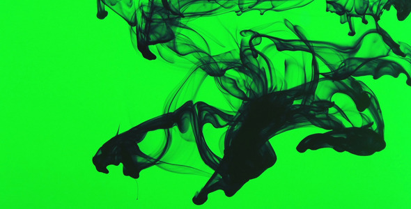 Colorful Paint Ink Drops Splash in Underwater 19