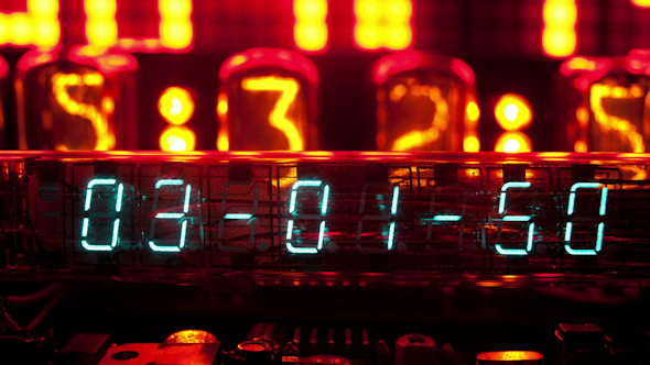 Led Clock Collection, Nixie Numbers 13 alt