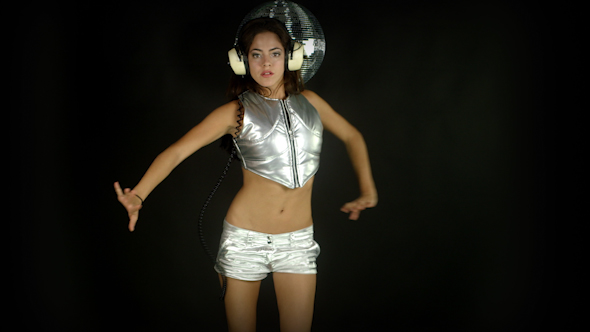 Sexy Female Dancing With Headphones 1