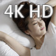 Girl Wake in the Bed 06 - VideoHive Item for Sale