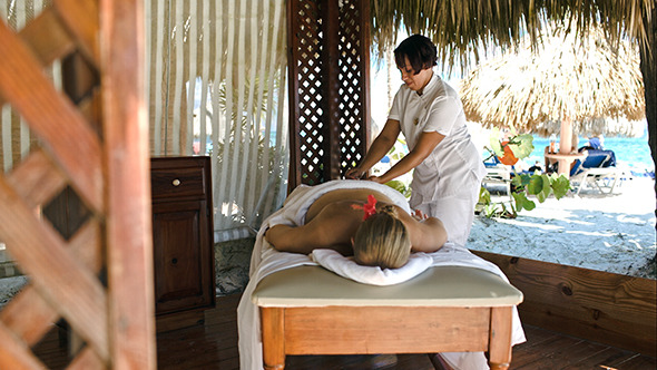 Woman Getting Professional Massage