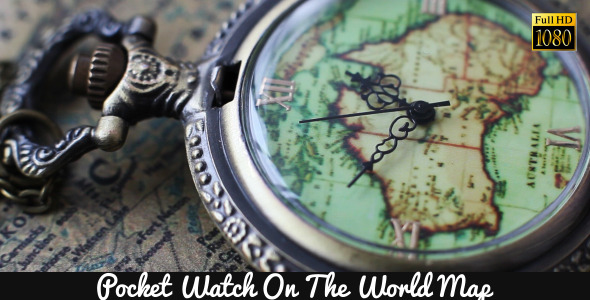 Pocket Watches On The World Map 5