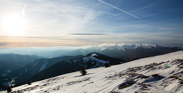 Winter in the Mountains