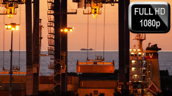 Loading Container Ship