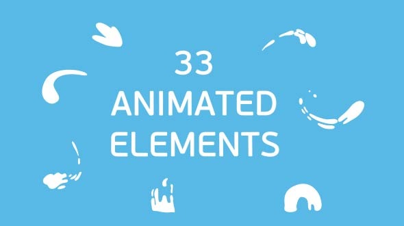 33 Splash Animated Elements