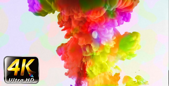Colorful Paint Ink Drops Splash in Underwater 50 alt