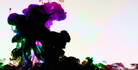 Colorful Paint Ink Drops Splash in Underwater 51 alt