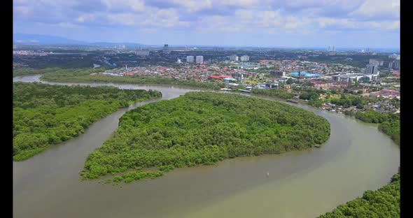 Mangrove Islet In Tampoi Of Johor