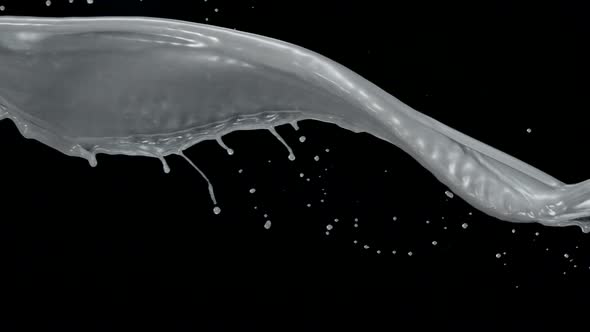 Sliver liquid splash, Slow Motion alt