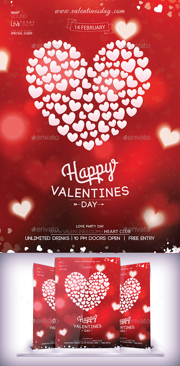 Love Valentines Party Flyer