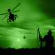 Apache Helicopters Flying Over Troops - VideoHive Item for Sale