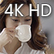 Girl Have Coffee - VideoHive Item for Sale