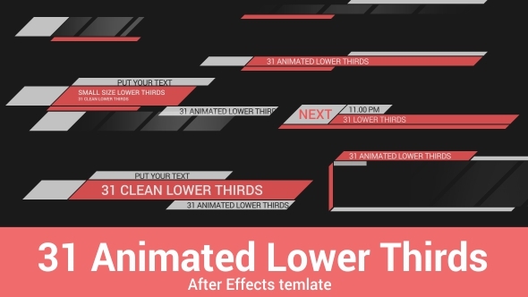 31 Animated Lower Thirds