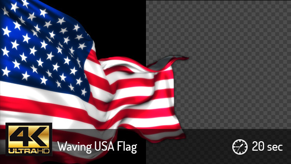 Waving US Flag