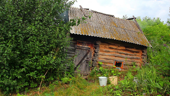 Old Obsolete Russian Bath-House