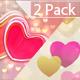 Valentine Love Hearts (2-Pack) - VideoHive Item for Sale