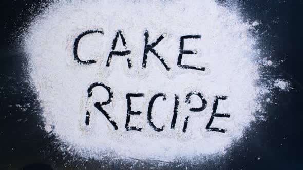 Flour Writing Cake Recipe