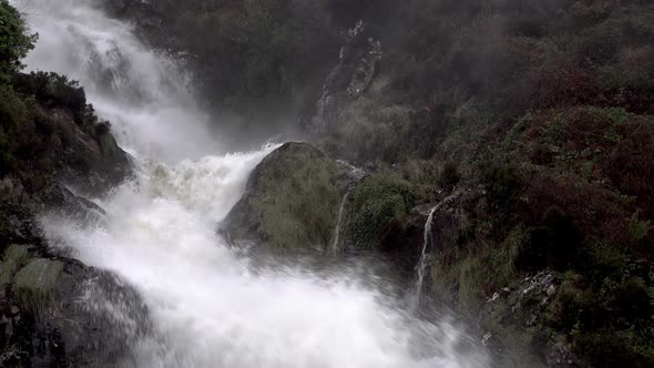 Assaranca Waterfall By Ardara in County Donegal  Ireland