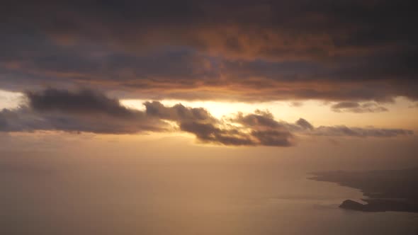 Sunset Clouds From Plane