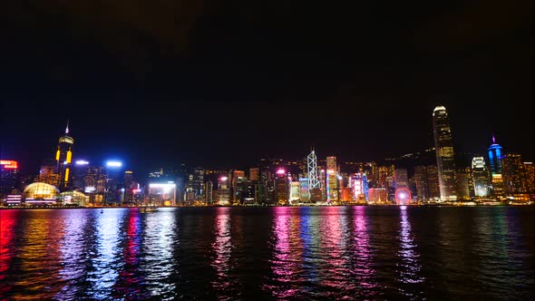 Beautiful building and architecture around Hong kong city skyline