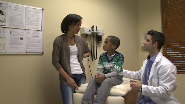 Mom Tells Doctor About Child's Symptoms