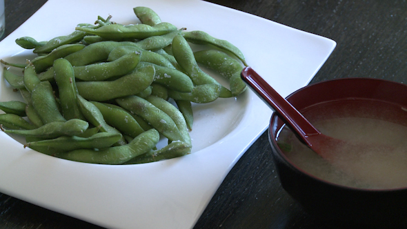 Snap Peas And Miso Soup