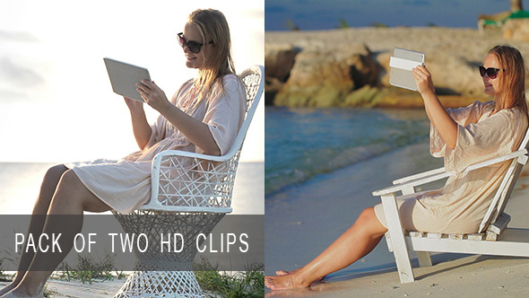 Woman with Pad Outdoor alt