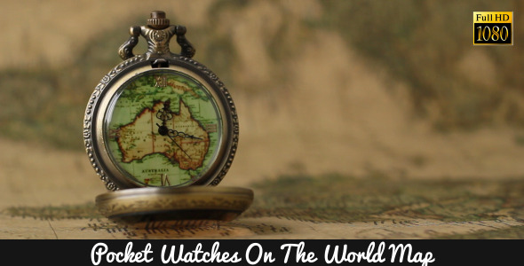 Pocket Watches On The World Map 7
