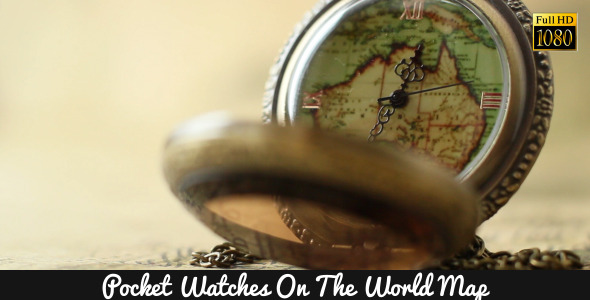 Pocket Watches On The World Map 11