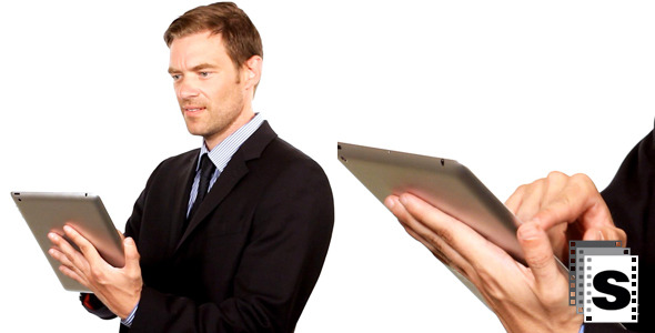 Businessman Using Tablet 2