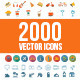 2000 Vector Icons - GraphicRiver Item for Sale