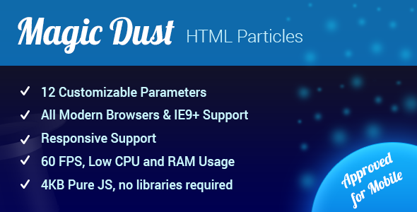Magic Dust: HTML Particles