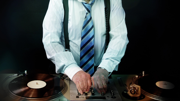 Very Funky Elderly Grandpa Dj Mixing Records 19 alt