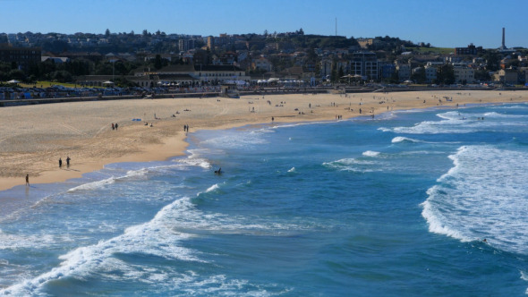 Aerial view of Bondi Beach, Sydney