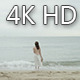 Girl Waking Into The Sea 01 - VideoHive Item for Sale