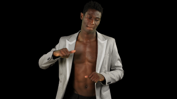 Smart Guy Listening To Music And Dancing alt