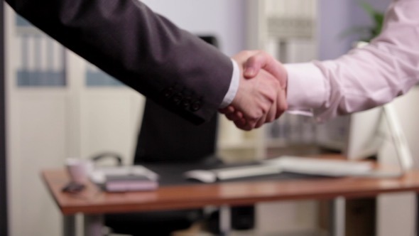 Shaking Hands After Making a Deal
