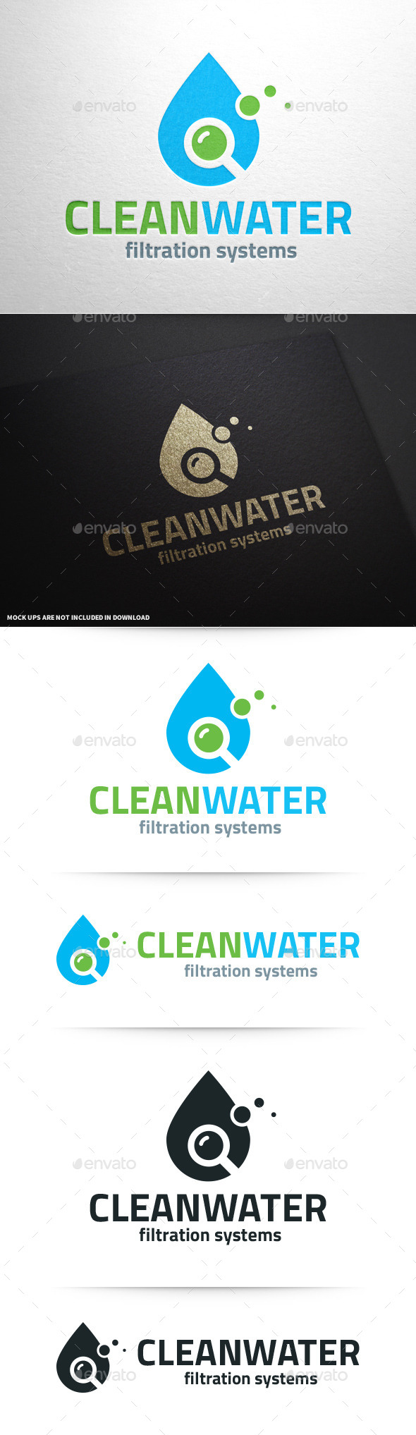 Clean Water Logo Template