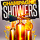 Champagne Showers Flyer  - GraphicRiver Item for Sale