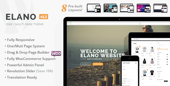 Elano – Multi-Purpose Business & Ecommerce WordPress Theme