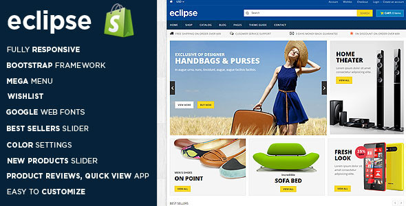 Eclipse Digital Store Shopify Theme & Template