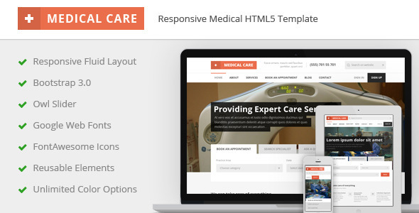 Medical Care - Responsive HTML5 Template