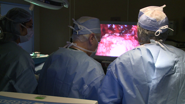 Surgeons At Work During Laparoscopic Appendectomy (2 Of 6)