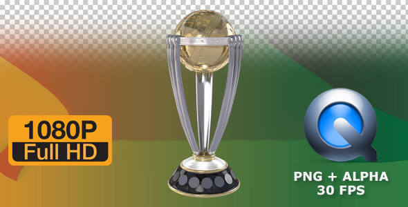 ICC Cricket World Cup 2015 Trophy Render 