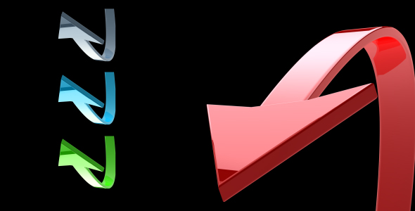 3D Shiny Arrow Transition