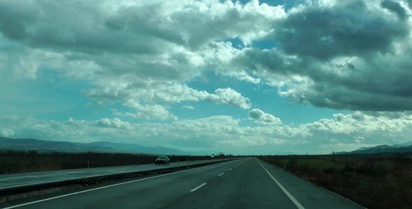 Landscape From Inside The Car