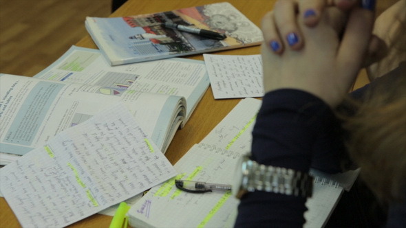 Female Student at a Lecture