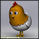 Cartoony Chicken - 3DOcean Item for Sale