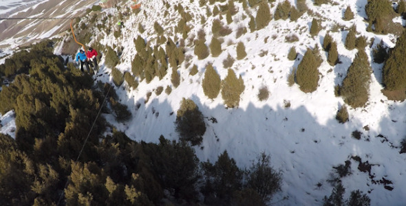 Skiing Resort Aerial
